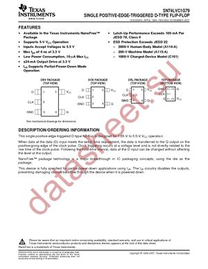 SN74LVC1G79DCKRE4 datasheet  